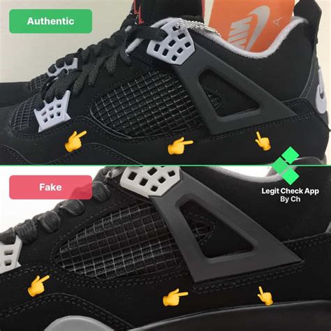 fake nike 4s|check if jordan 4s is real.